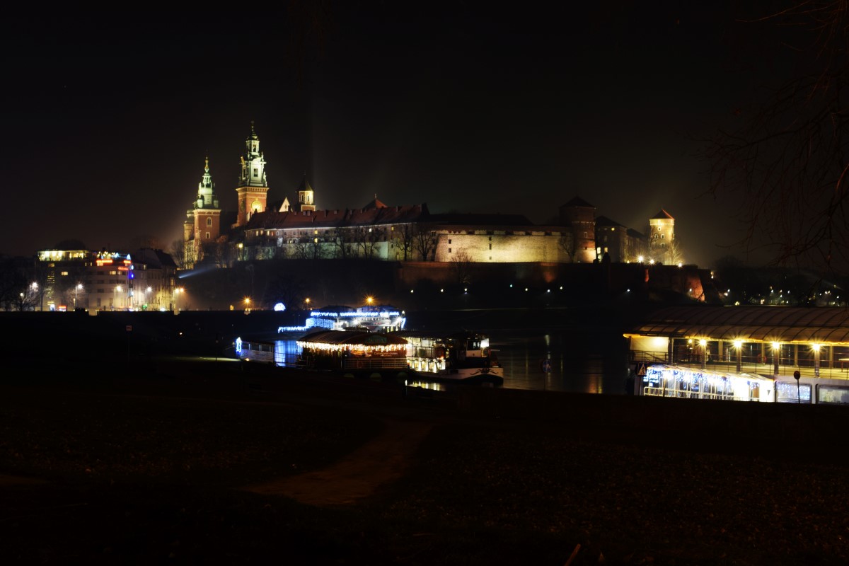 Krakau bei Nacht