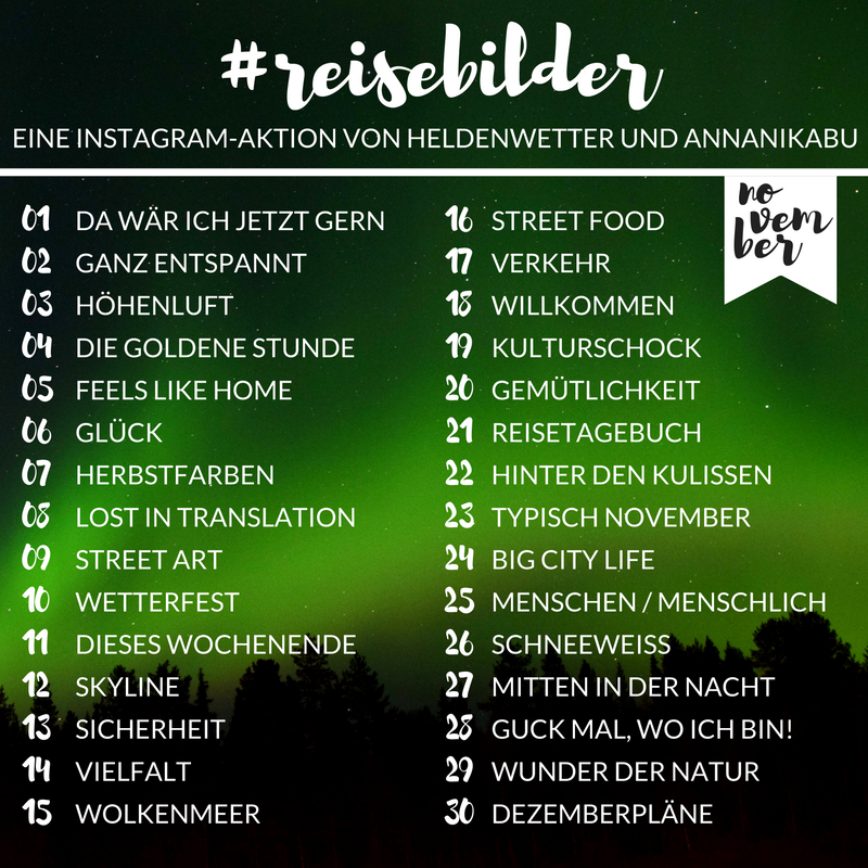 reisebilder challenge november