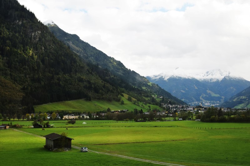 Zugfahrt Alpen