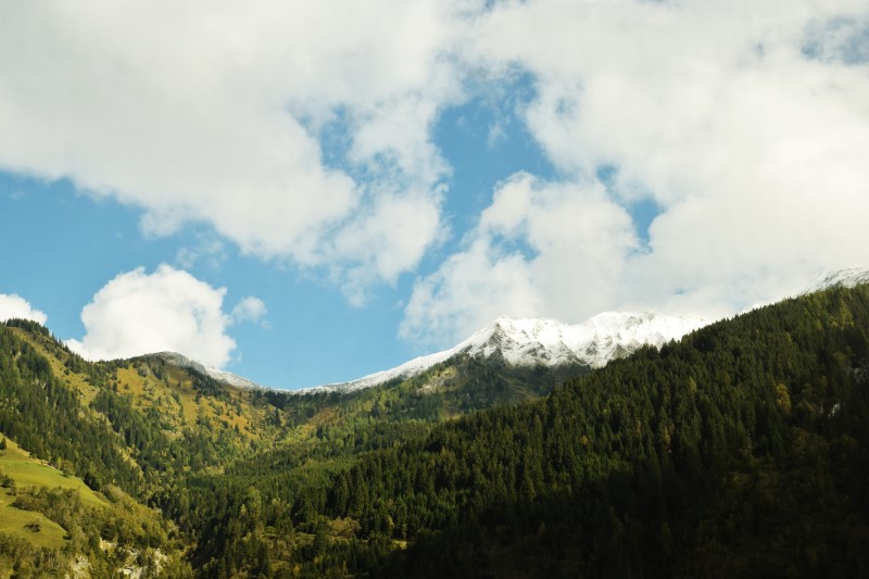 Zugfahrt Alpen